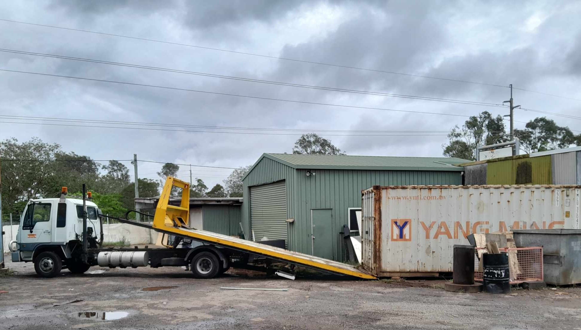 Shipping container available for storage or site use