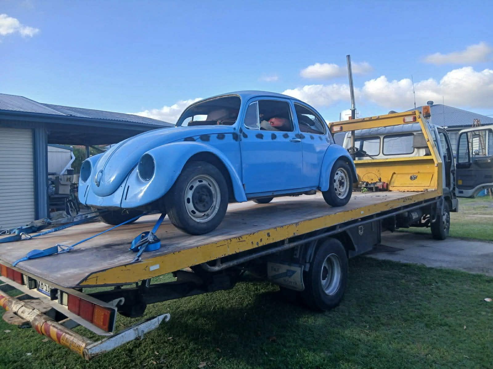 Tow truck at a Fraser Coast worksite