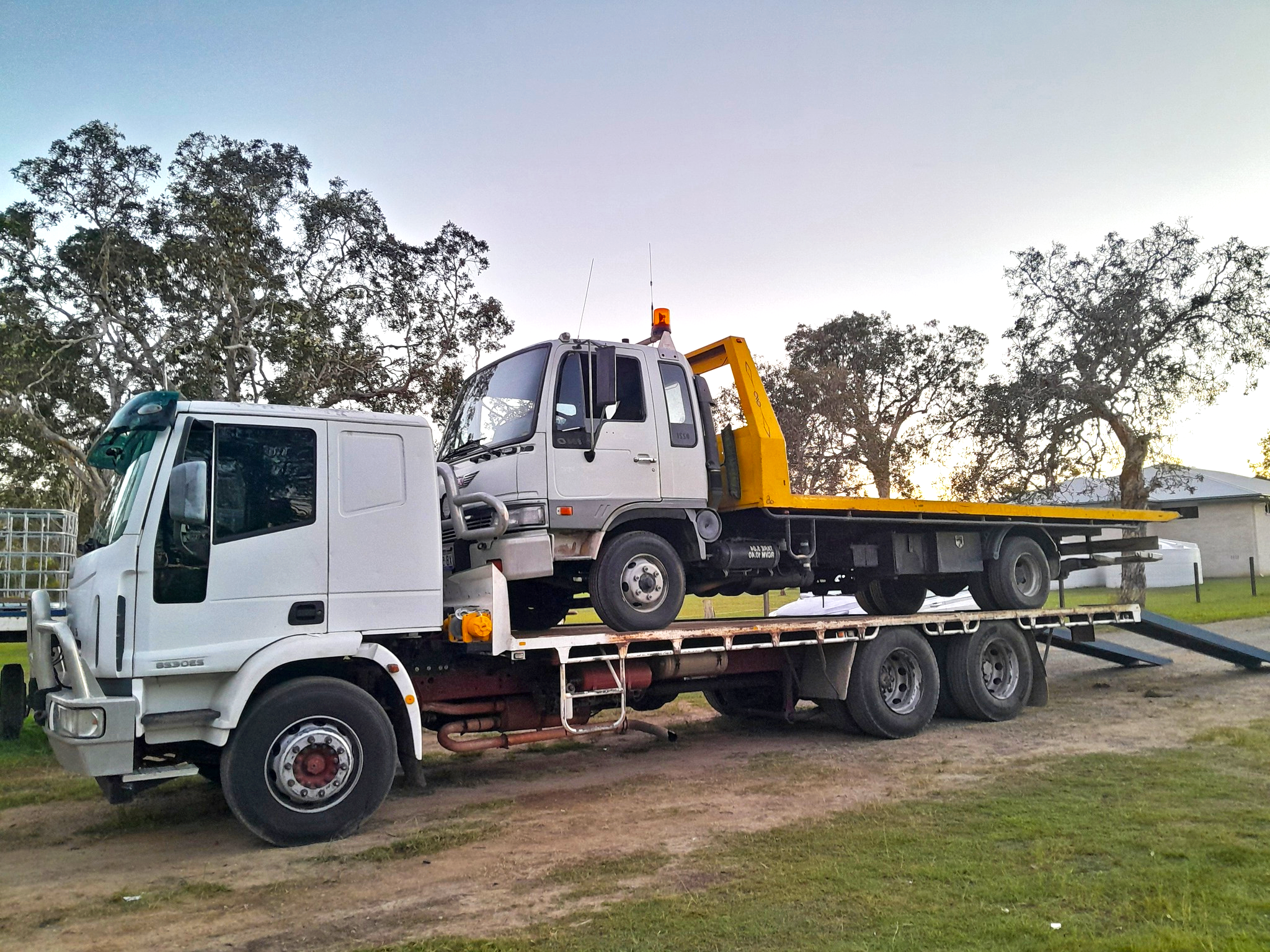 Tow truck on Fraser Coast towing duty